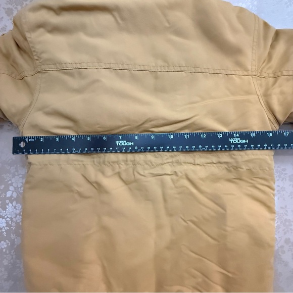 Timberland Toddler Boys Parka Coat Mustard Yellow Faux Fur Hood 3T - Picture 11 of 12